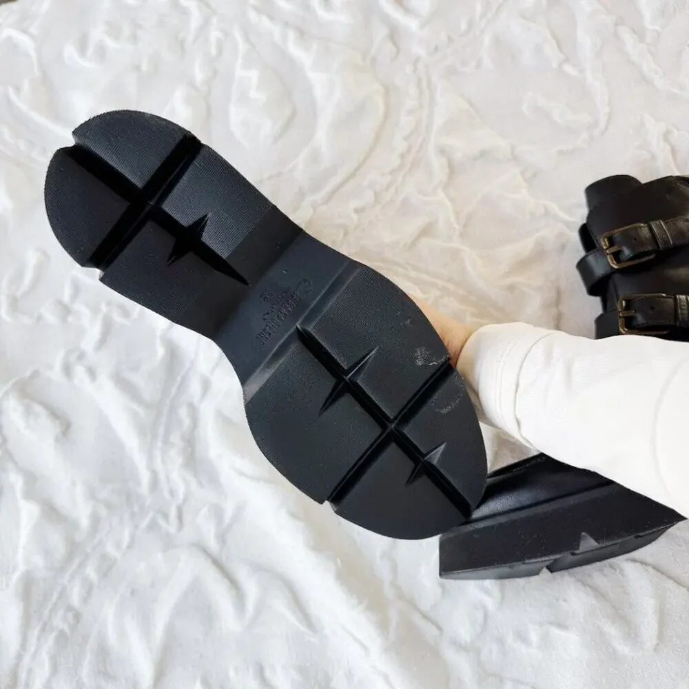 La Canadienne Benwin Buckle-Trio Moto Booties